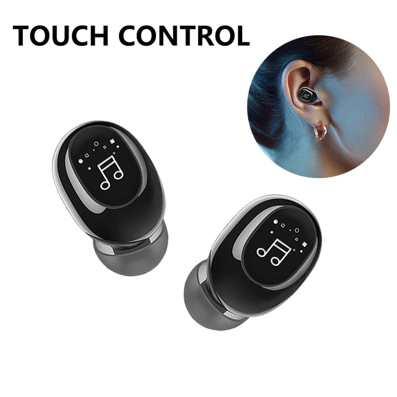 Wireless Earbuds 2.5g Ultra-Light Touch Control TWS