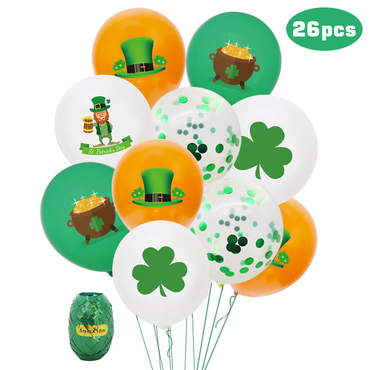 St. Patrick’s Day Balloons 26pc Festive Party Decor