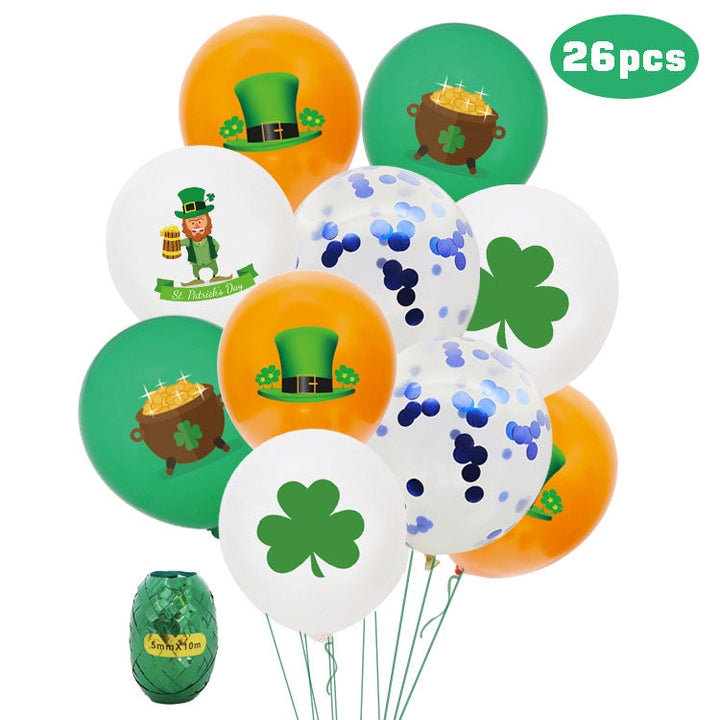 St. Patrick’s Day Balloons 26pc Festive Party Decor