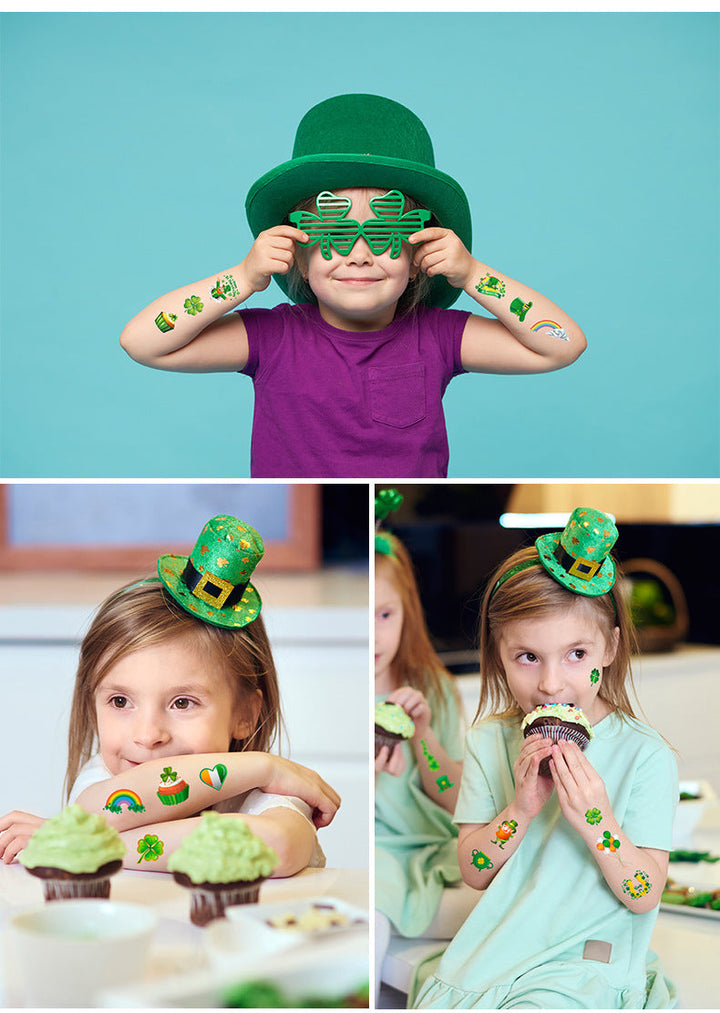 St. Patrick's Day Temporary Tattoos for Festive Party Fun