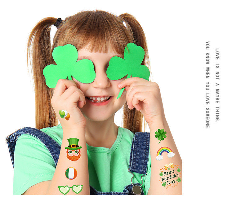 St. Patrick's Day Temporary Tattoos for Festive Party Fun