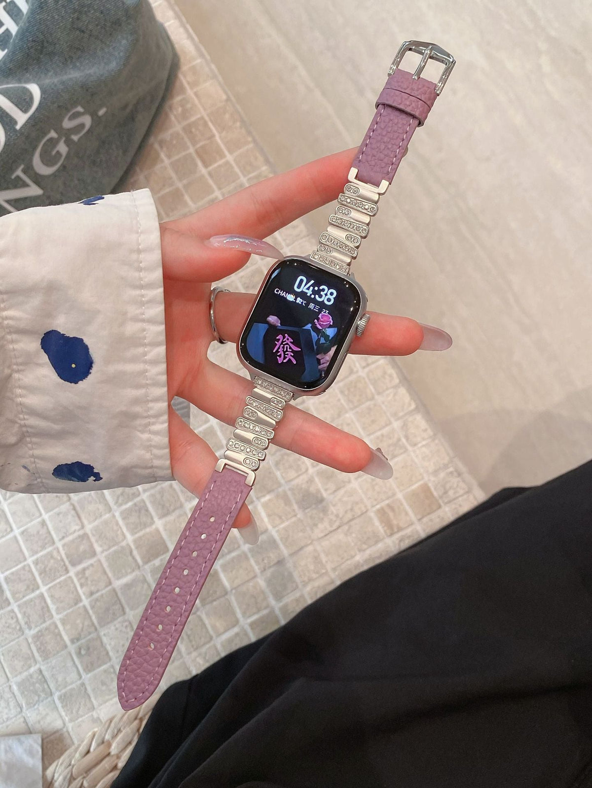 Rhinestone Apple Watch Band for Elegant Everyday Style