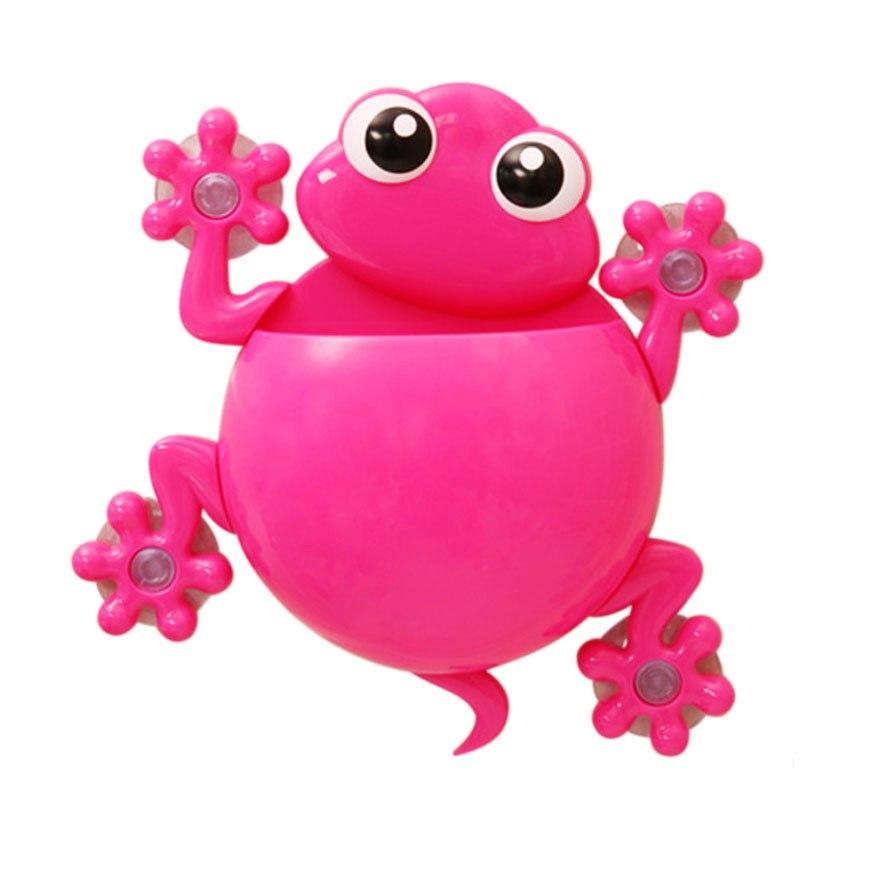 Cartoon Gecko Toothbrush Holder for Kids' Bathroom Counter