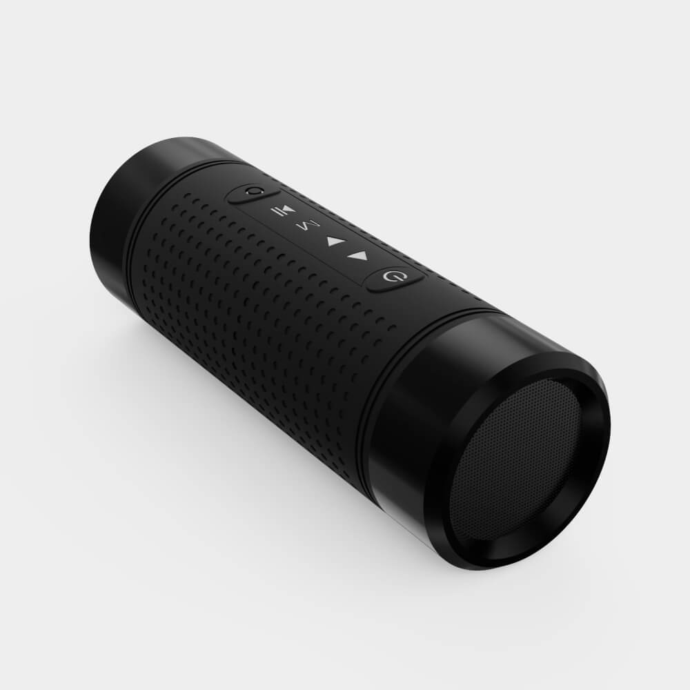Portable Bluetooth Speaker with Power Bank & Flashlight