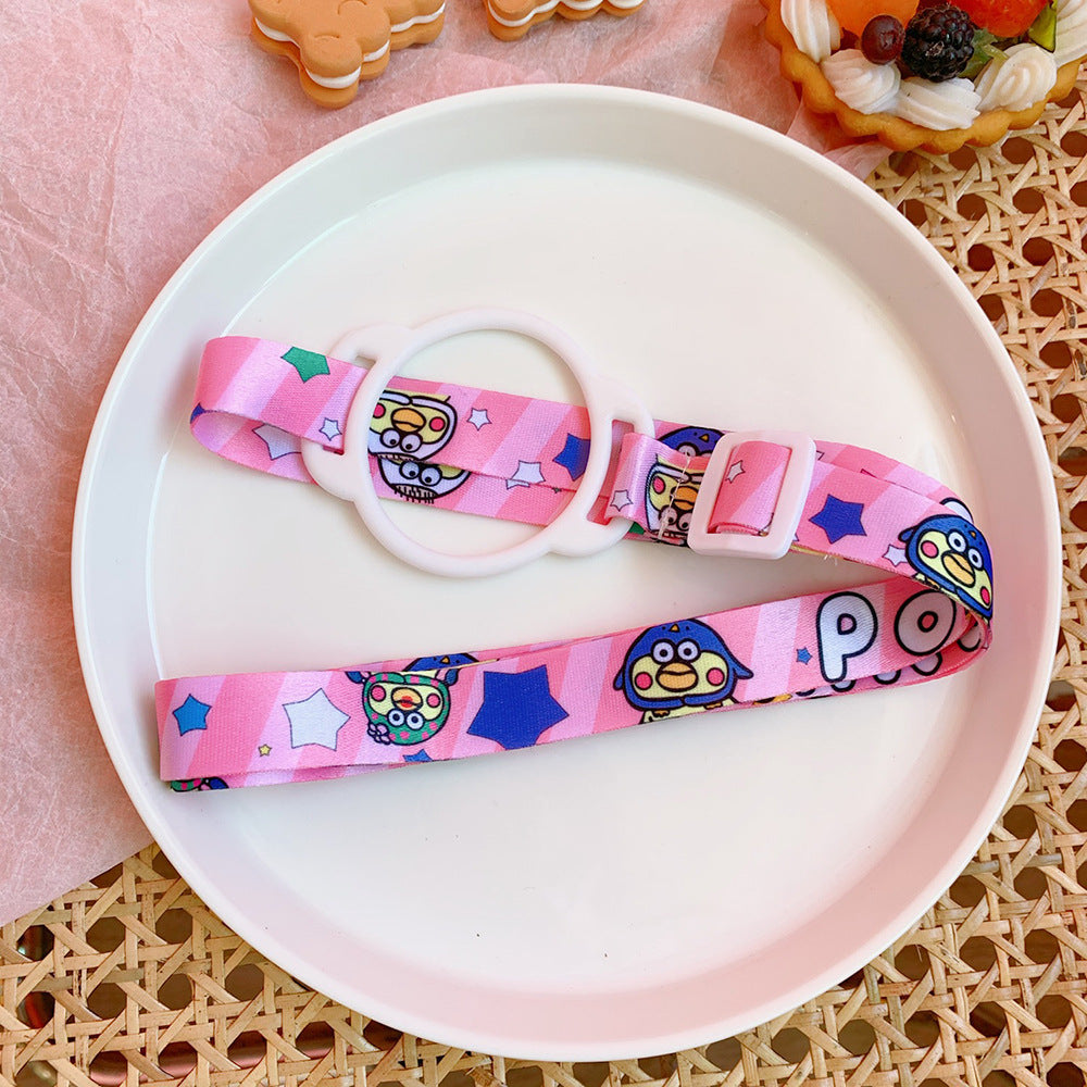 Kawaii Milk Bottle Water Bottle With Crossbody Strap