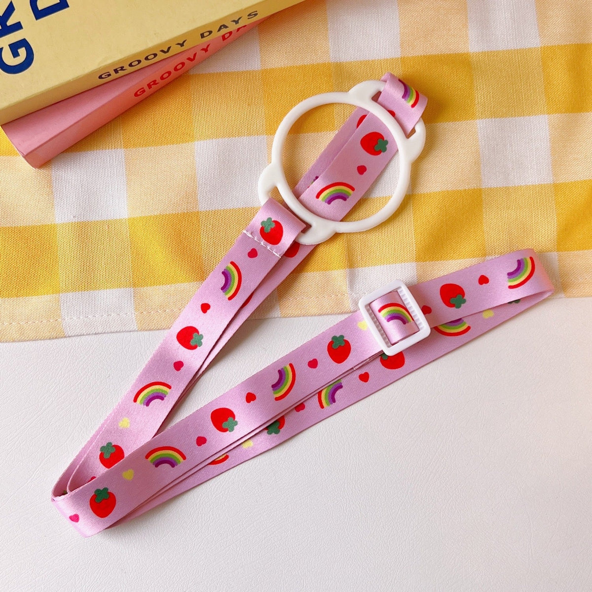 Kawaii Milk Bottle Water Bottle With Crossbody Strap