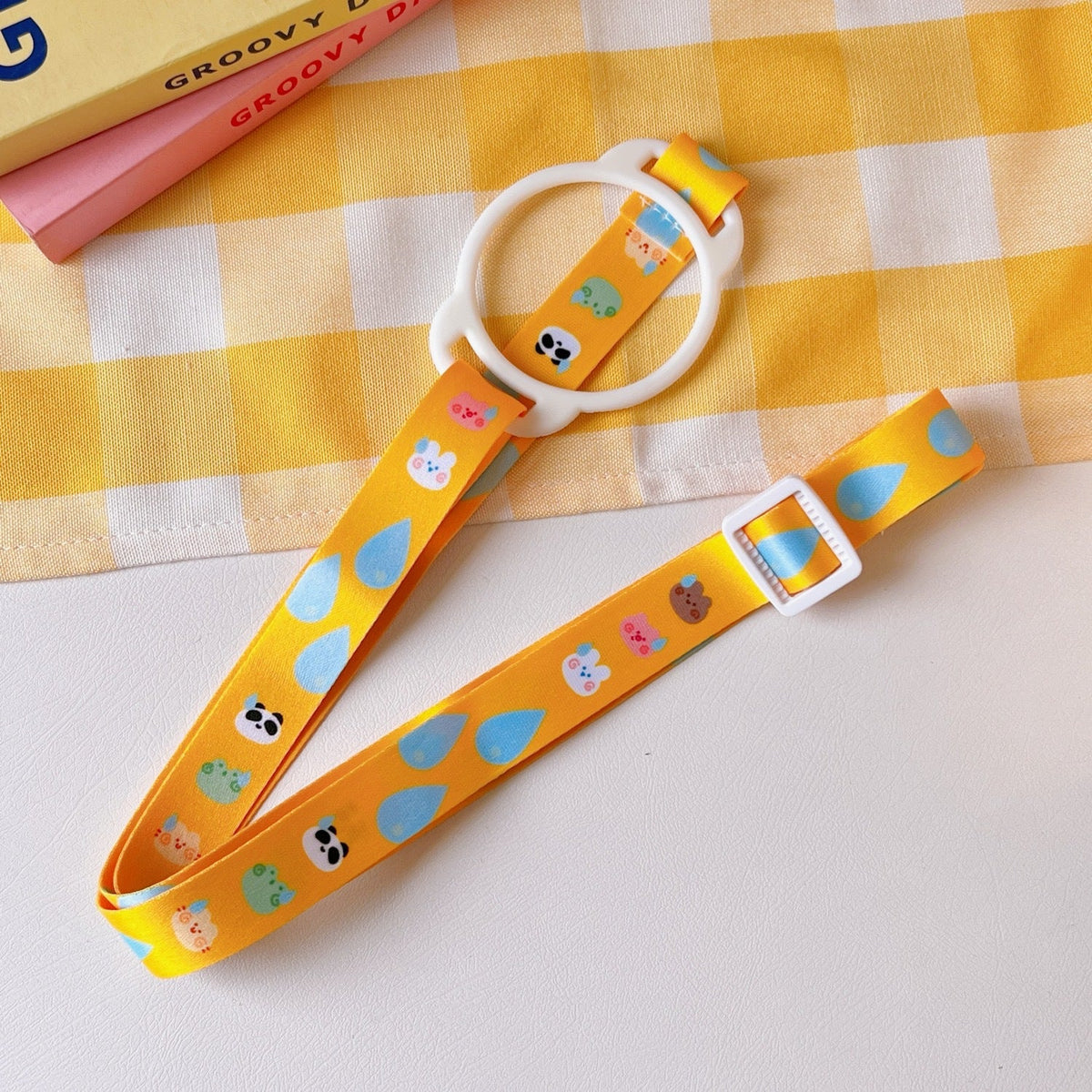 Kawaii Milk Bottle Water Bottle With Crossbody Strap