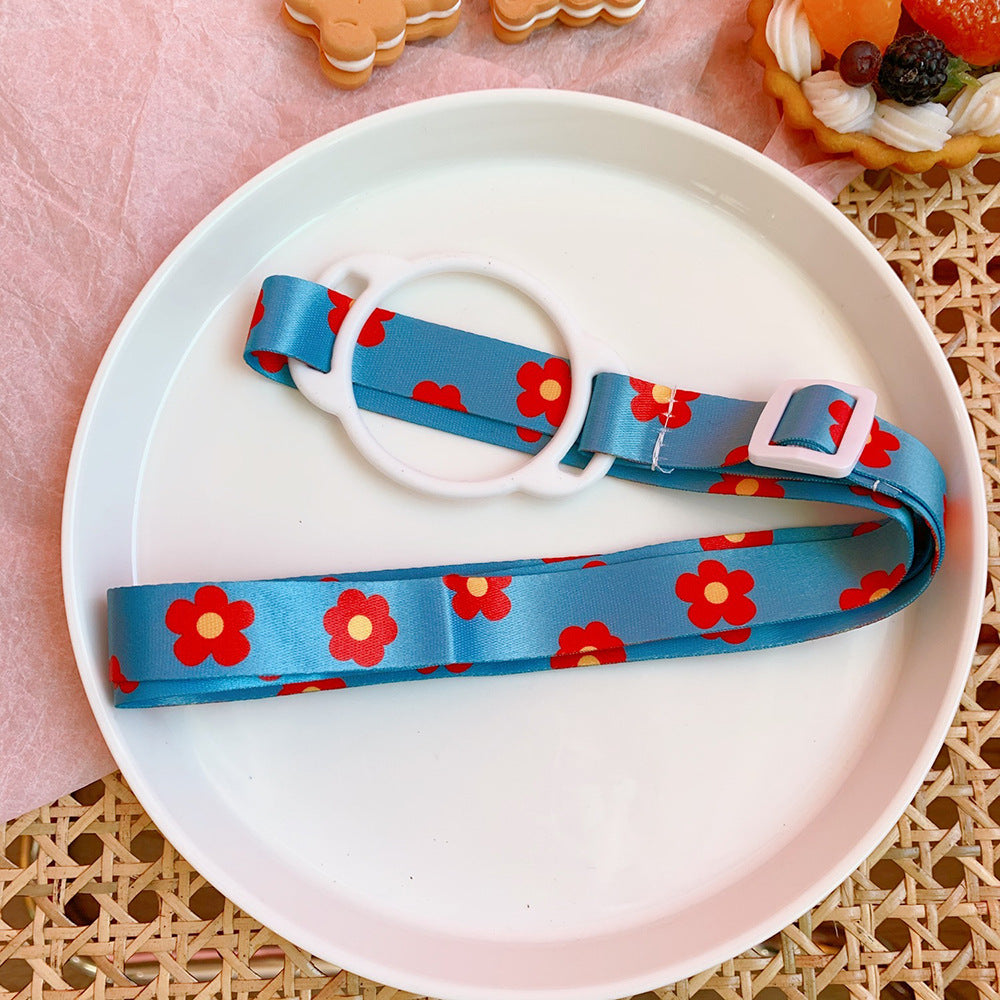 Kawaii Milk Bottle Water Bottle With Crossbody Strap