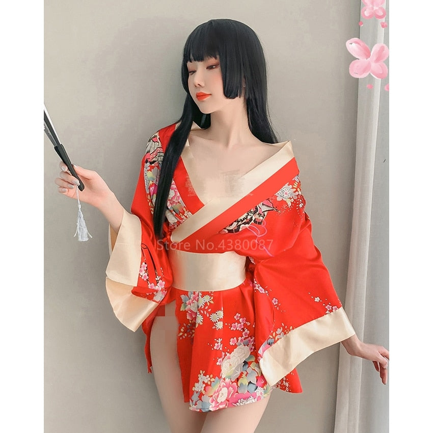 Kimono Dress for Women With Floral Wrap Silhouette