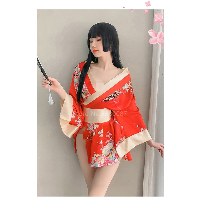 Kimono Dress for Women With Floral Wrap Silhouette