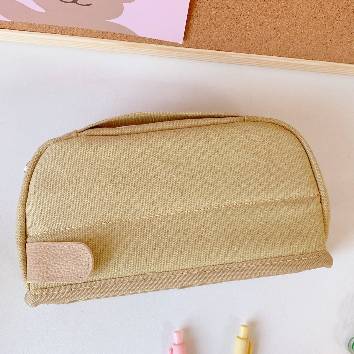 Large Japanese Pencil Case with Compartments for School