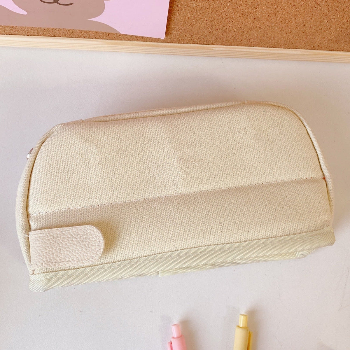 Large Japanese Pencil Case with Compartments for School