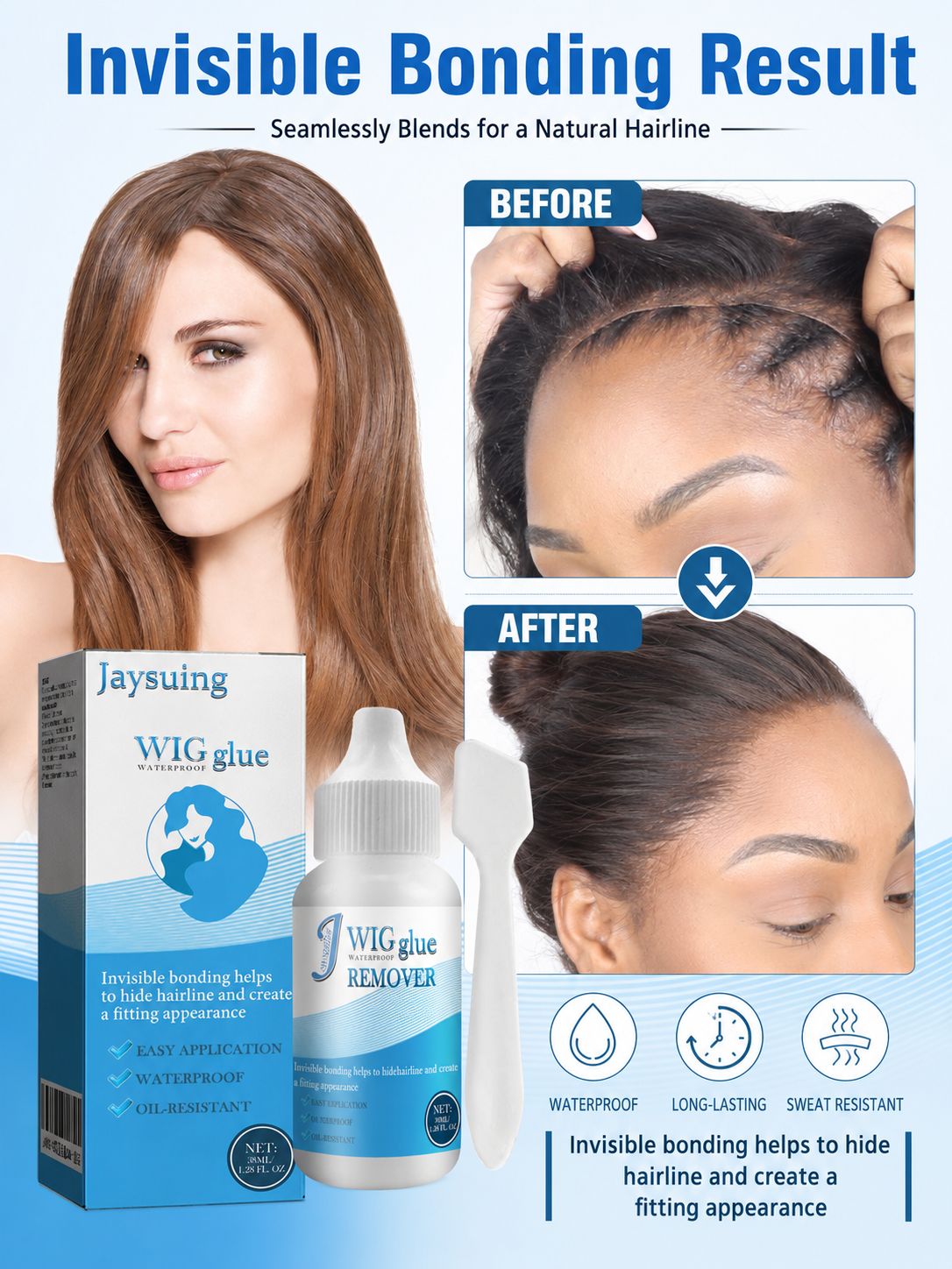 Waterproof Lace Wig Glue — Invisible Hold 38ml