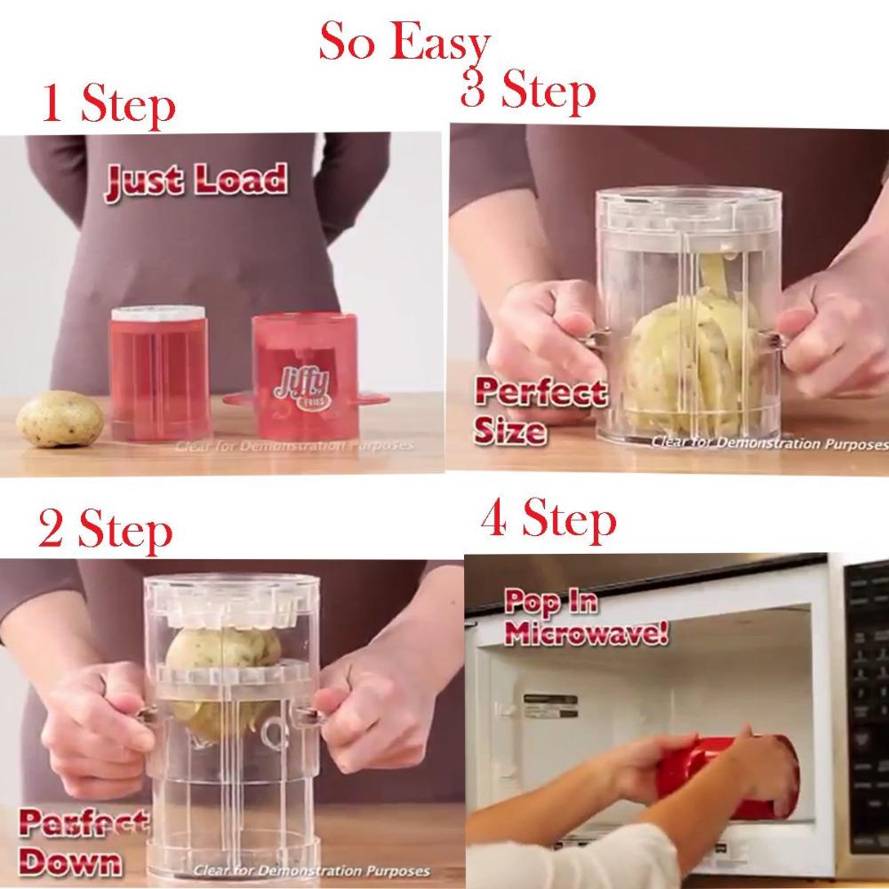 French Fries Maker: Cut and Microwave Fries at Home