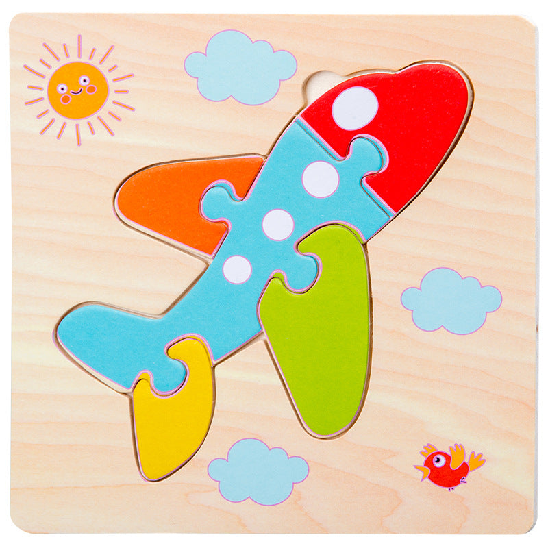 Wooden Toddler Puzzle Set for Screen-Free Learning