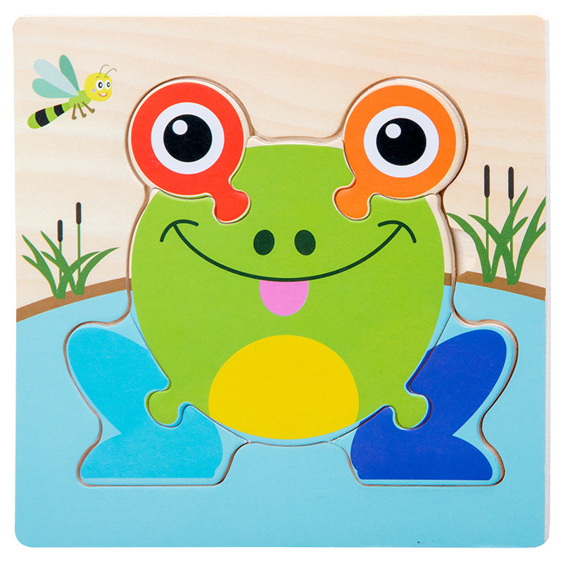 Wooden Toddler Puzzle Set for Screen-Free Learning