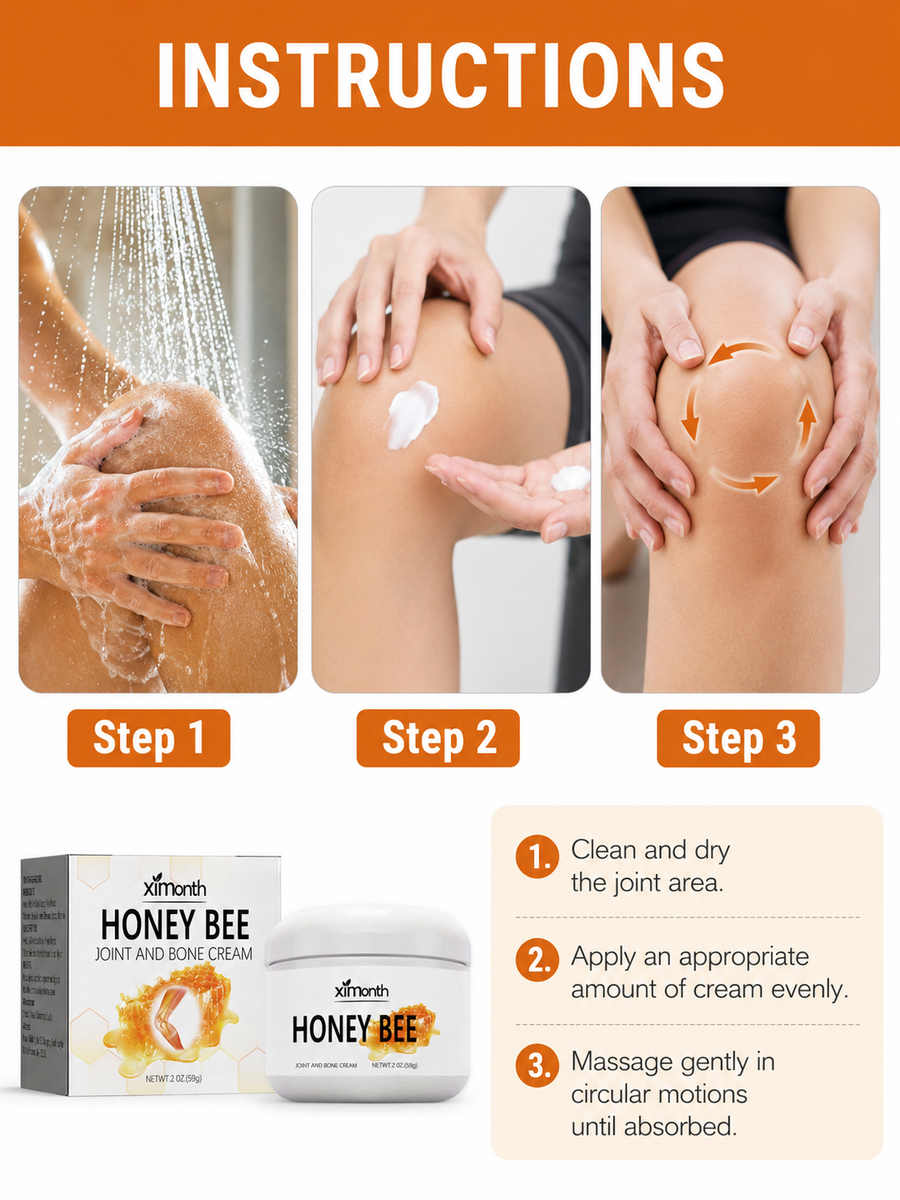Joint Relief Cream with Honey Bee — Ease Stiff, Aching Joints