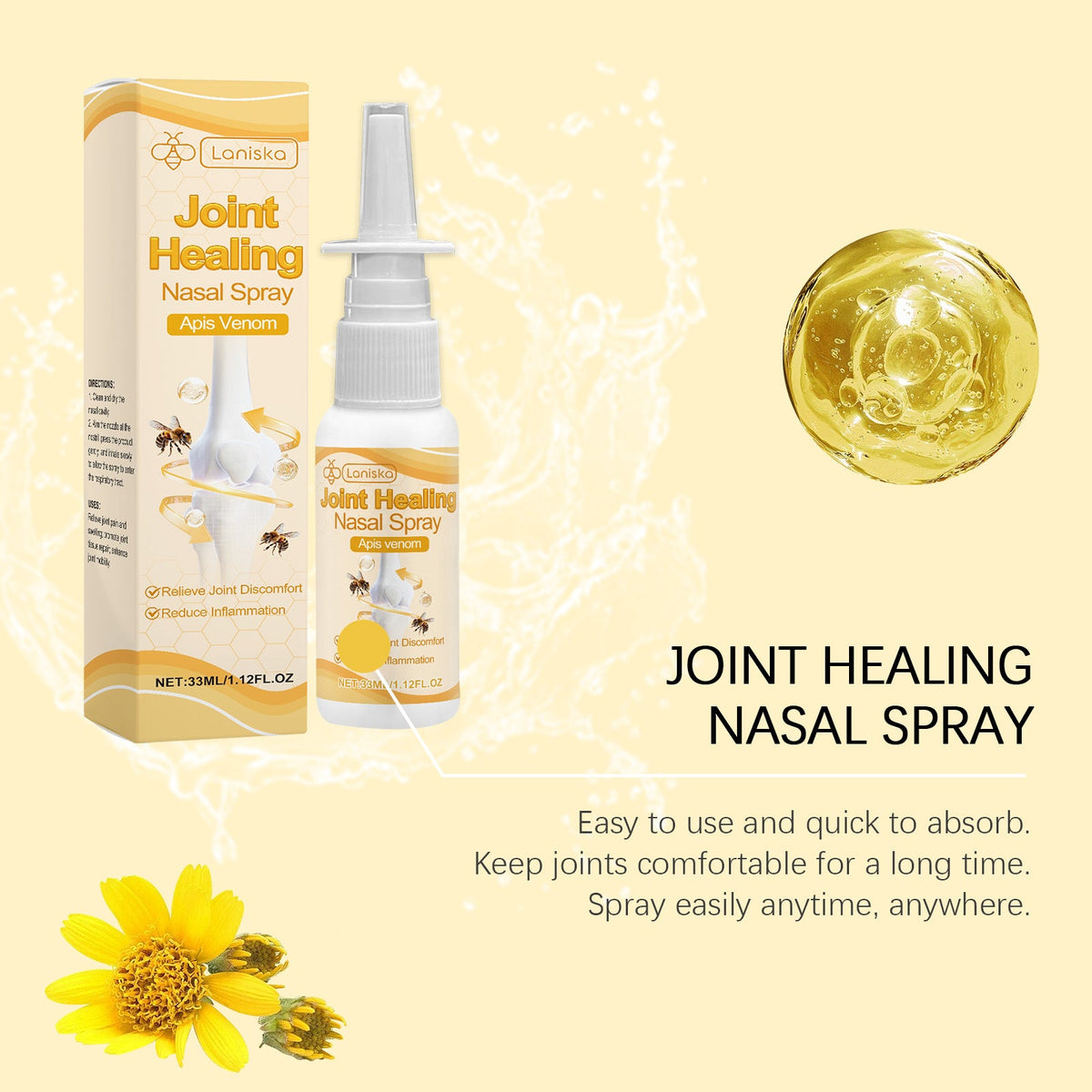 Joint Care Nasal Spray: Bee Venom for Daily Comfort