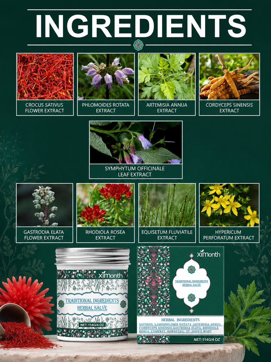 Joint Plant Cream: Herbal Knee & Skin Salve for Soothing