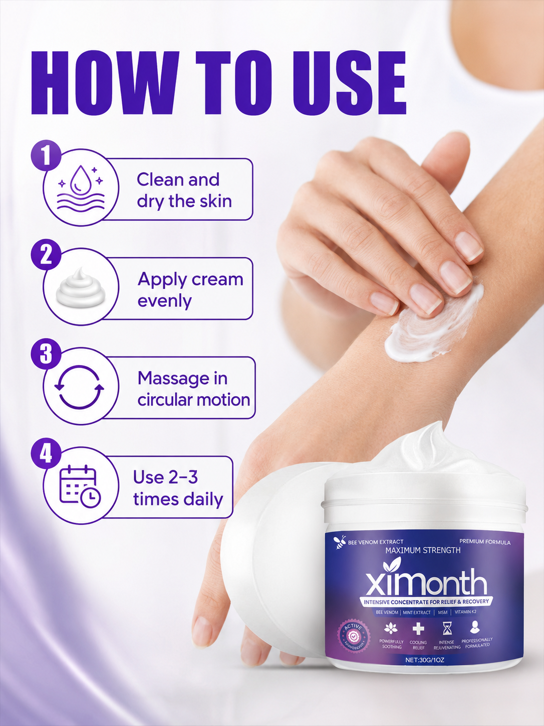 Joint Repair Cream for Severe Joint Pain — Bee Venom & Mint