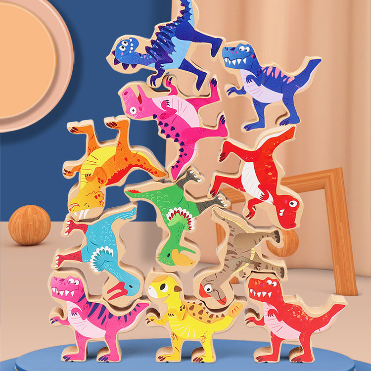Dinosaur Stacking Balance Game for Screen-Free Play