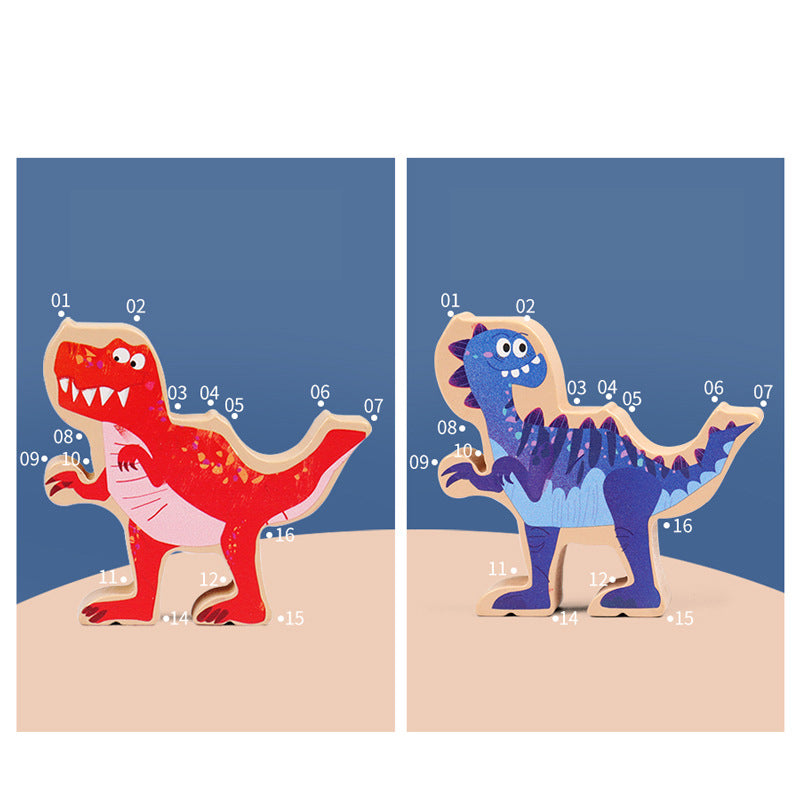 Dinosaur Stacking Balance Game for Screen-Free Play