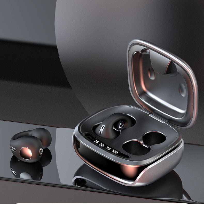 Clip-On Open-Ear Bluetooth Earphones for Commuters