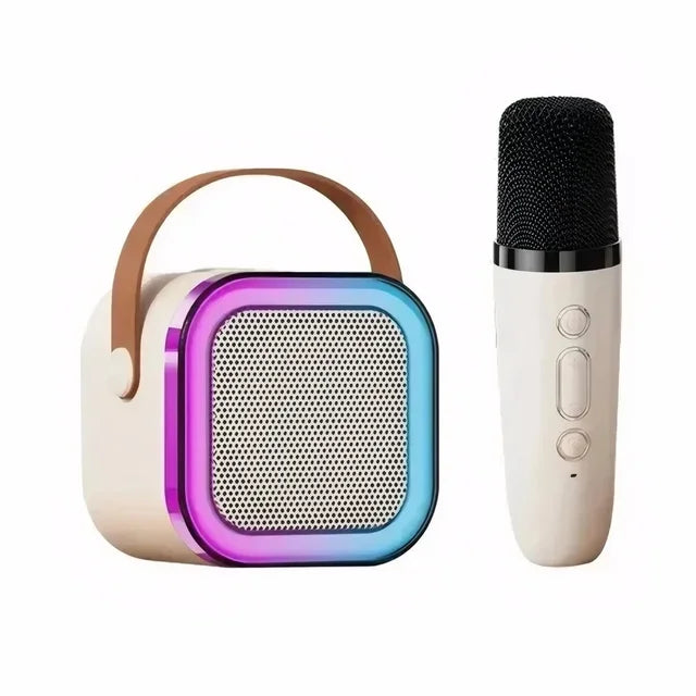 Wireless Karaoke Machine with 2 Mics and RGB Lights