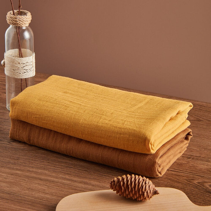 Baby Muslin Swaddle Blankets, 100% Cotton 2-Pack