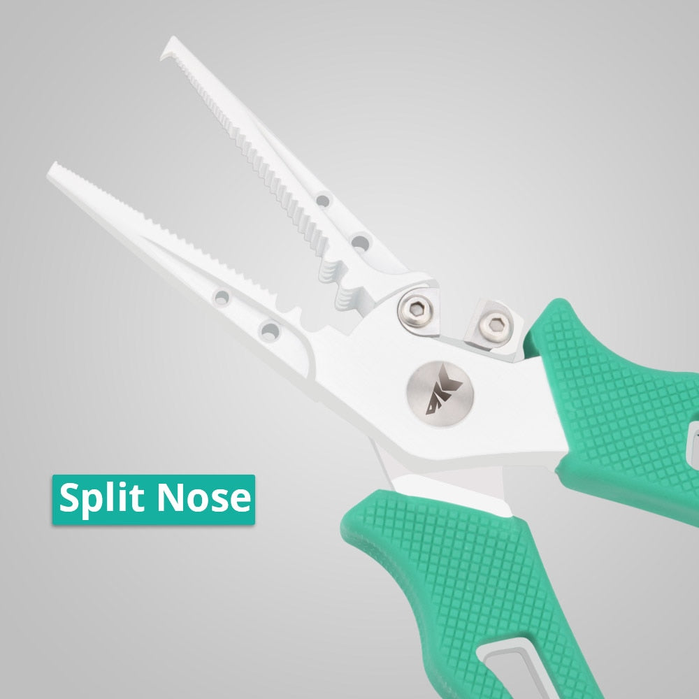Fishing Pliers with Split-Nose Hook Removal Tool for Anglers