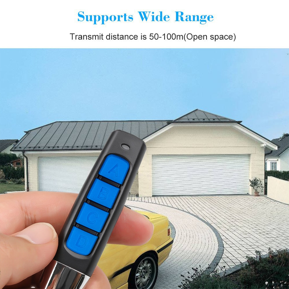 433MHz 4-Channel Garage Gate Remote with Code Cloning