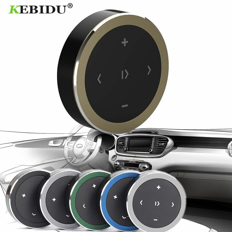 Wireless Bluetooth Steering Wheel Music Remote Control