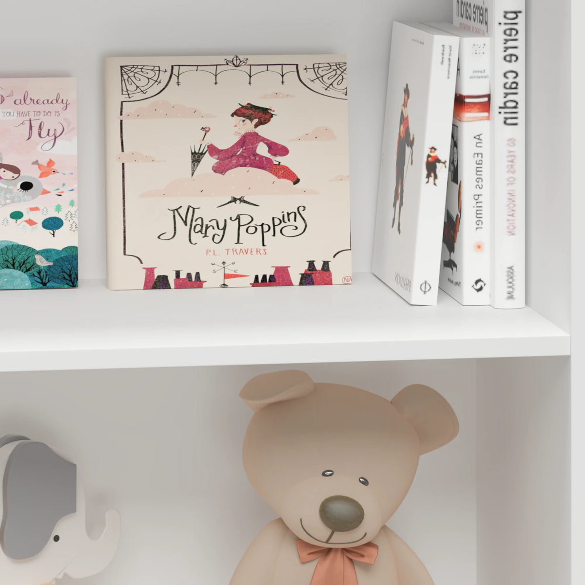 Kids 3-Tier Bookcase for Tidy Books and Toy Display