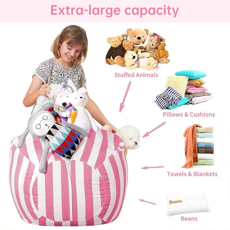 Kids Beanbag Chair & Plush Toy Set for Cozy Play