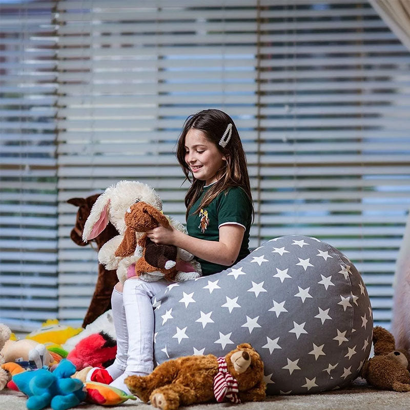 Kids Beanbag Chair & Plush Toy Set for Cozy Play