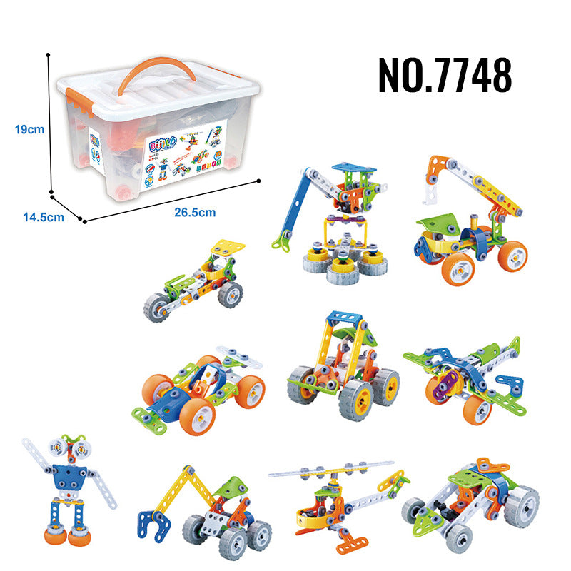Kids Building Blocks STEM Set for Creative Vehicle Play