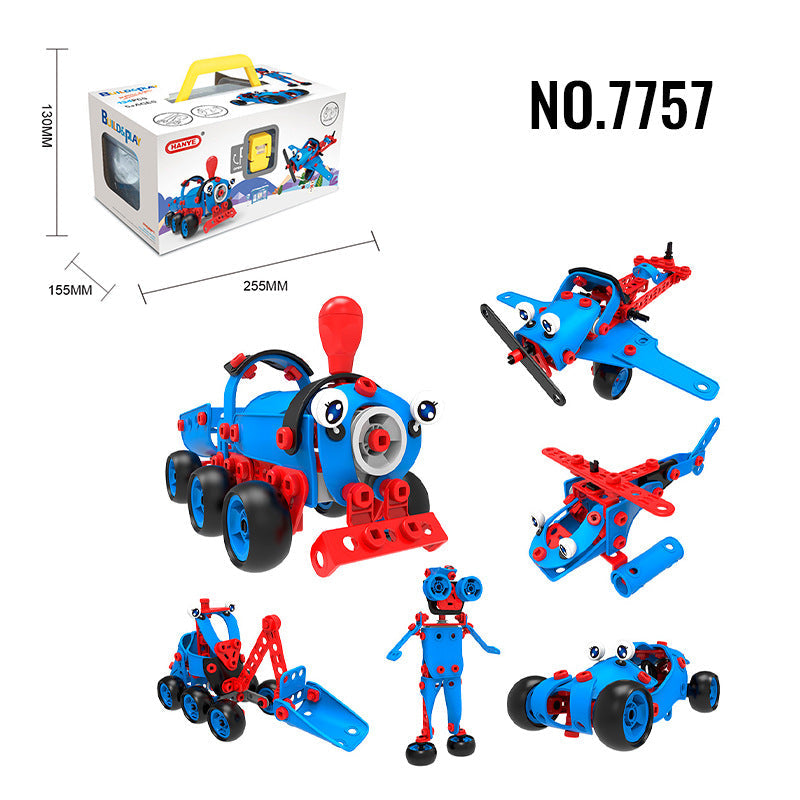 Kids Building Blocks STEM Set for Creative Vehicle Play