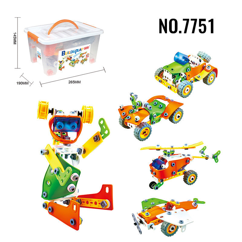 Kids Building Blocks STEM Set for Creative Vehicle Play