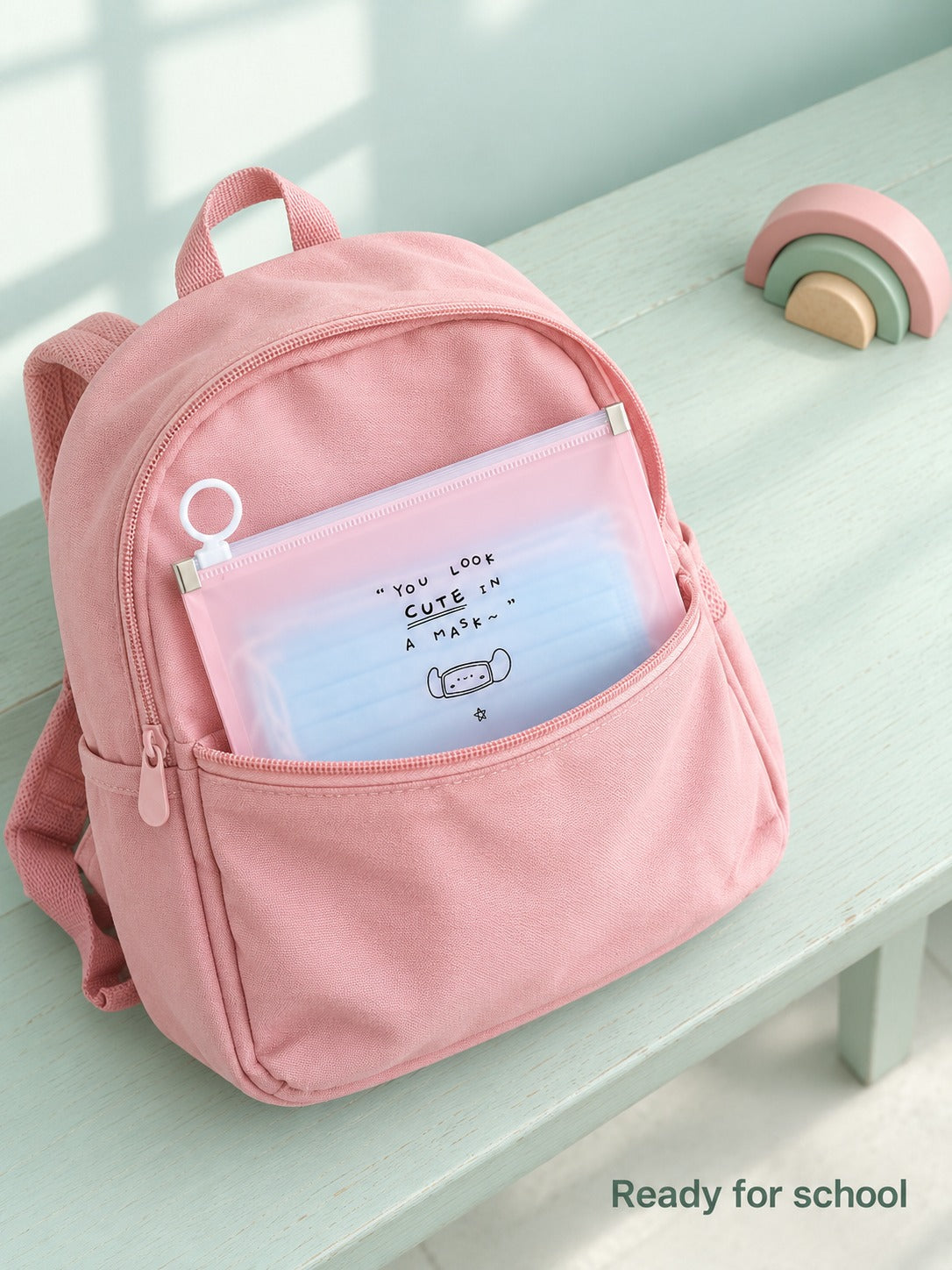 Kids Mask Storage Bag, Waterproof Sealed Zipper Pouch