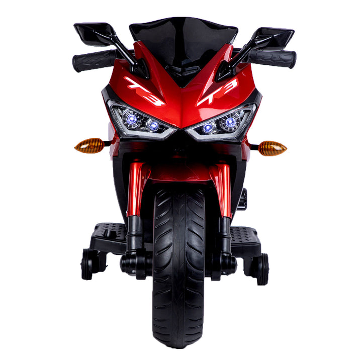 Kids 12V Ride-On Motorcycle With Stable Training Wheels