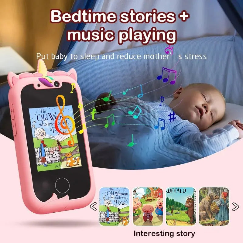 Kids Smart Phone Camera Toy: Unicorn Case, Photo Filters