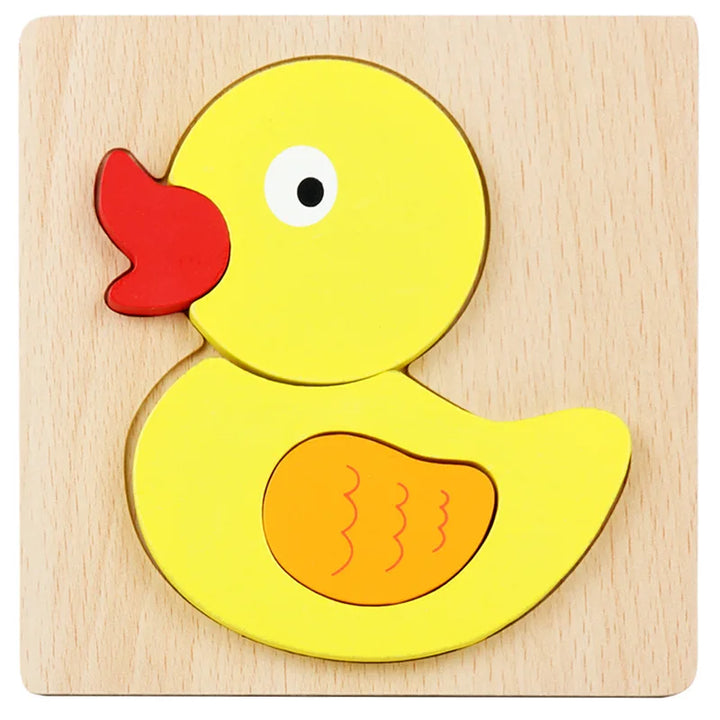3D Wooden Animal Puzzles for Hands-On Early Learning