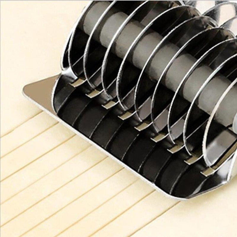 Stainless Steel Noodle Cutter with Rolling Wheel Blades