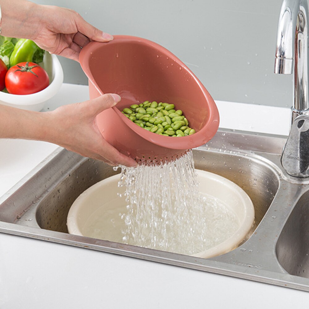 Tilted Rice Washing Drain Basket for Kitchen Sink