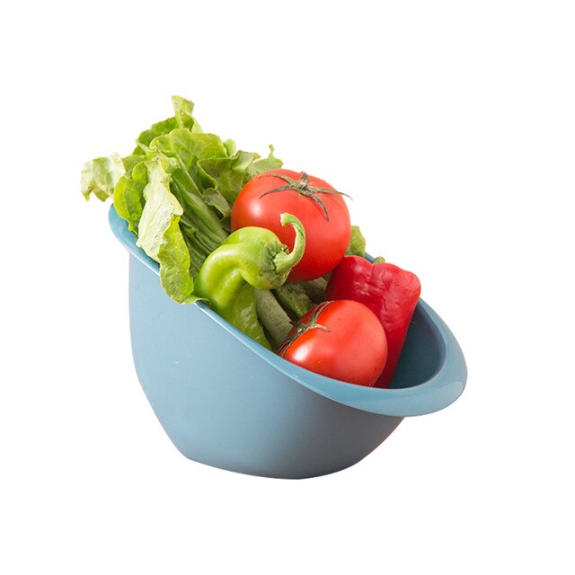 Tilted Rice Washing Drain Basket for Kitchen Sink