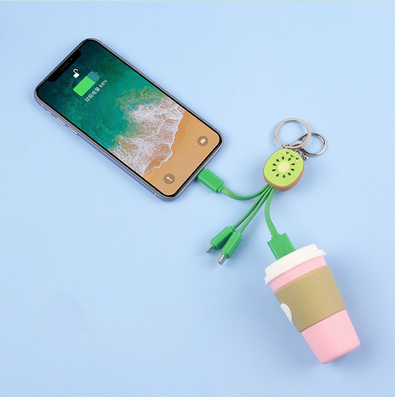 Kiwi Keychain 3-in-1 Charging Cable for Your Phone