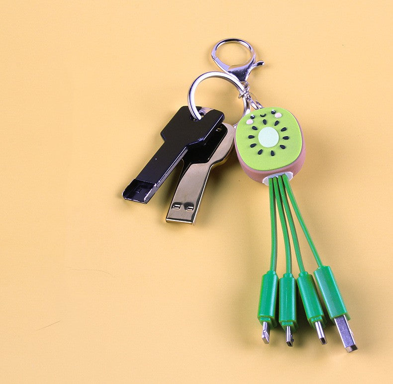 Kiwi Keychain 3-in-1 Charging Cable for Your Phone