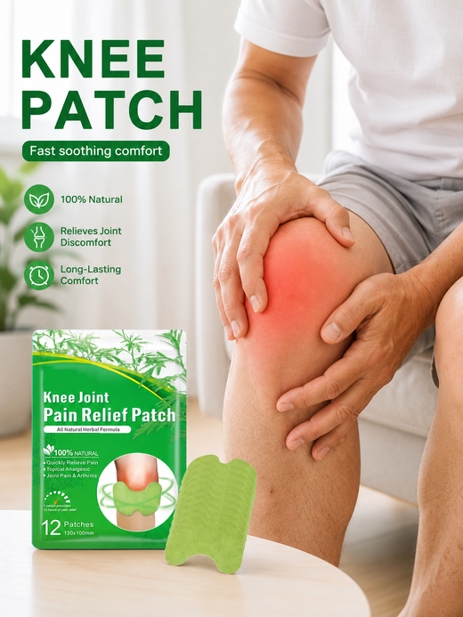 Knee Pain Relief Patches — 12-Hour Herbal Joint Relief