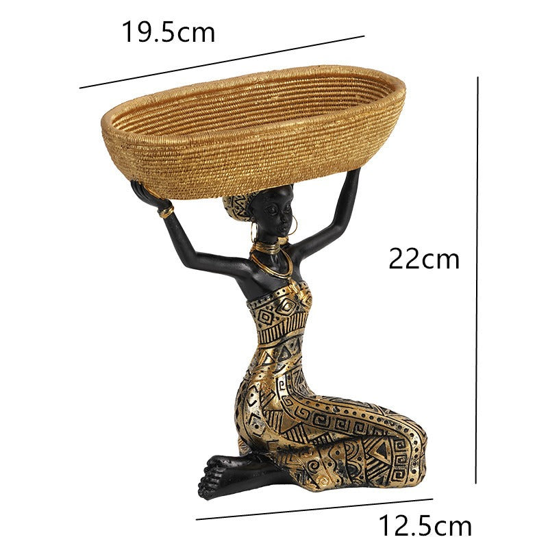 Sculptural Storage Tray with Artistic Tabletop Design