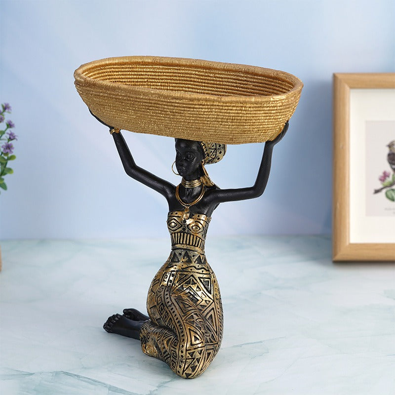 Sculptural Storage Tray with Artistic Tabletop Design
